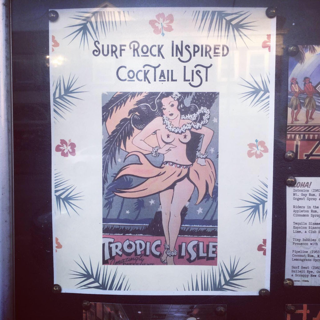 Surf Rock Inspired Cocktail List At The Blue Comet
