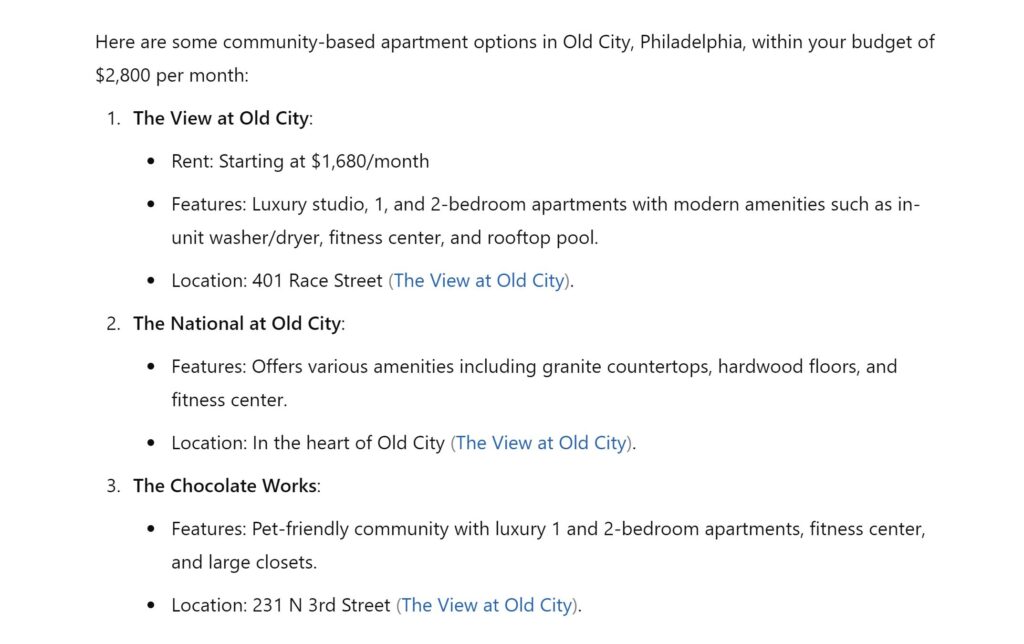 ChatGPT old city results